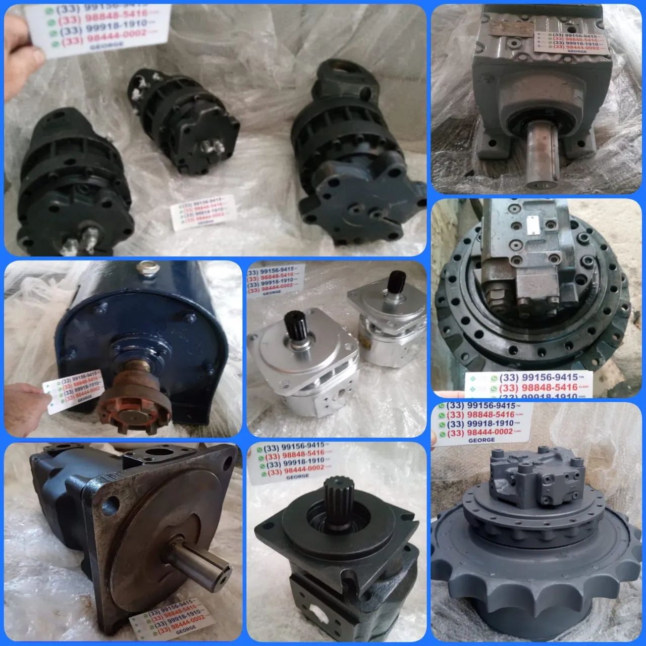 MOTORES DE GIRO INFINITO BOMBA HIDRÁULICA REDUTOR PERFURATRIZ  - Foto 2