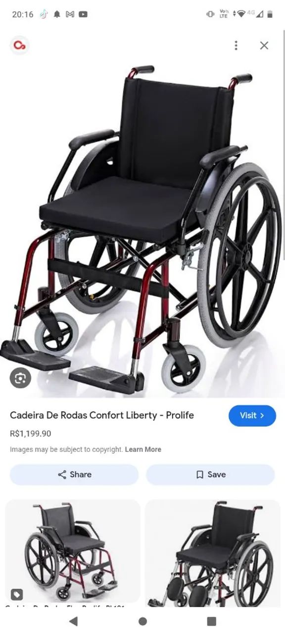 Cadeira de Rodas Confort Liberty - Prolife