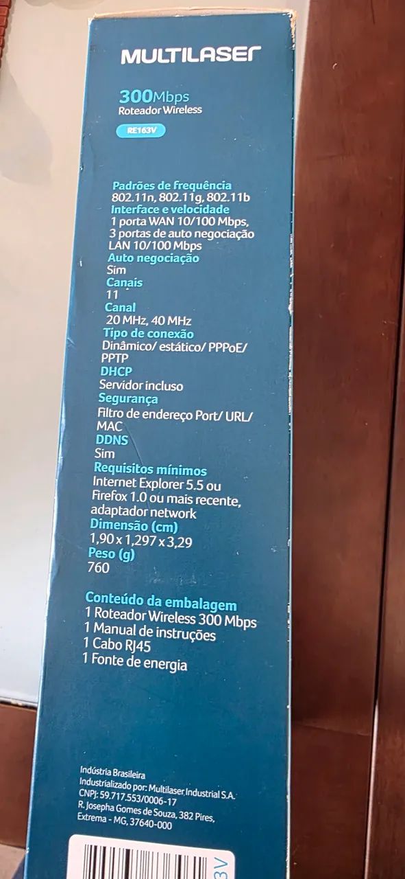 Roteador Wireless Multilaser 300Mbps RE163V - Novo! - Foto 2