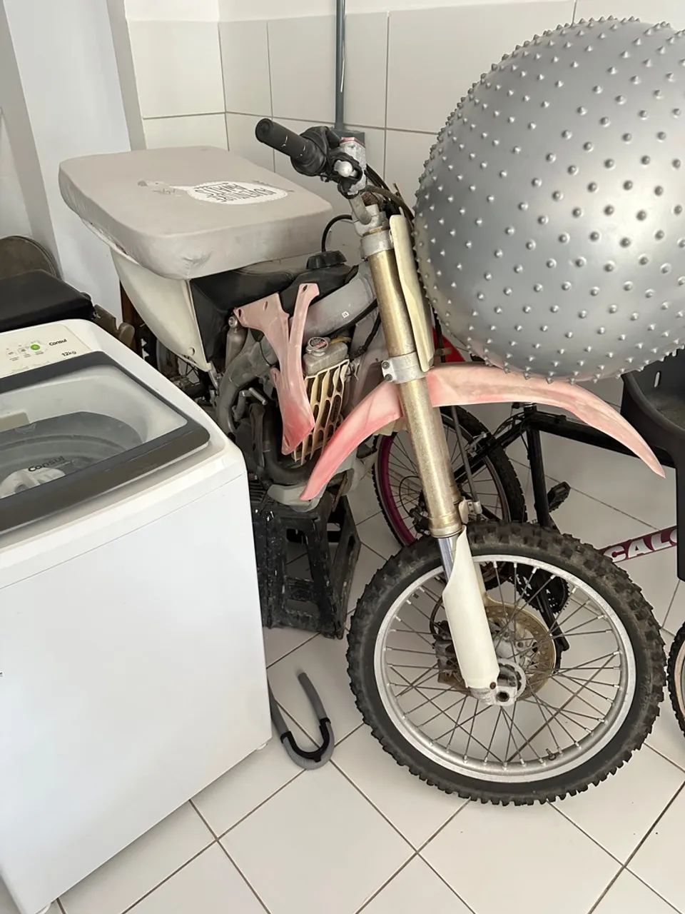 CRF 450 r Honda Yamaha cr 250 yz kx Kawasaki trilha cross moto - Foto 3