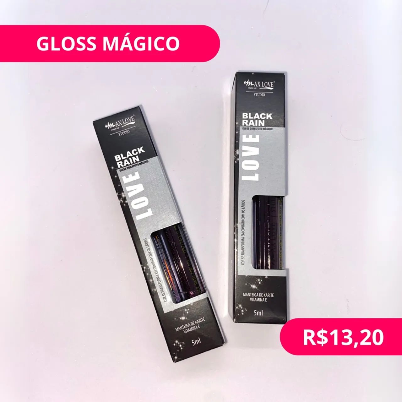 Gloss Mágico Black Rain - Max Love