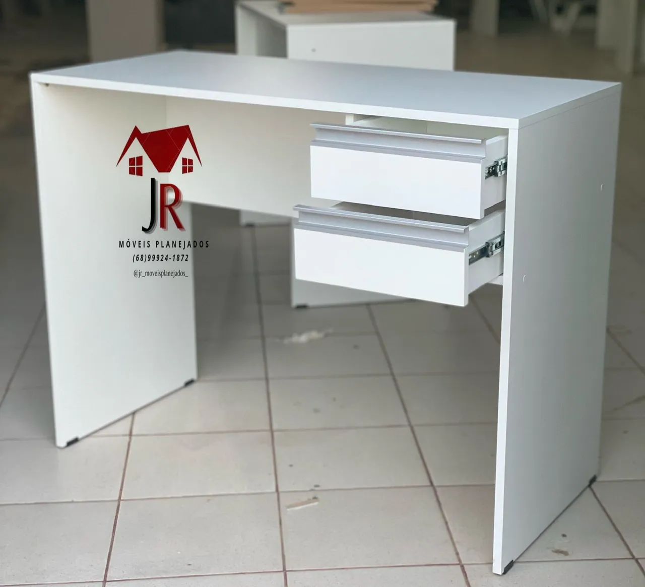 Mesa de Escritório Branca 