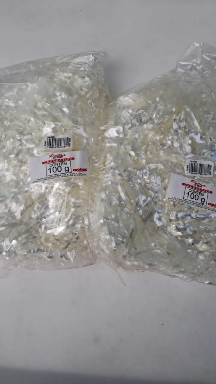 Palha de bopp, Cromus, celofane trasparente, para decoração de cestas e caixas de presente