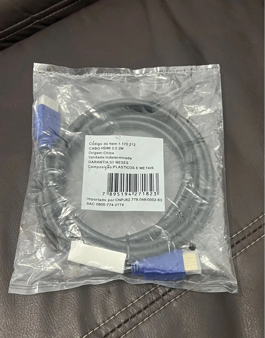Cabo hdmi 2.0 valor 15,00 cada tenho 2 cabos - Foto 2