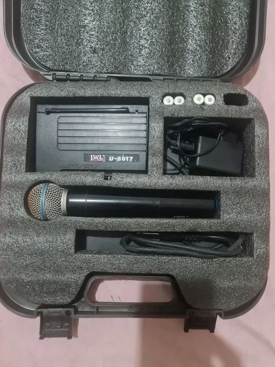Microfone JWL Sem Fio muito bem conservsdo - Foto 5