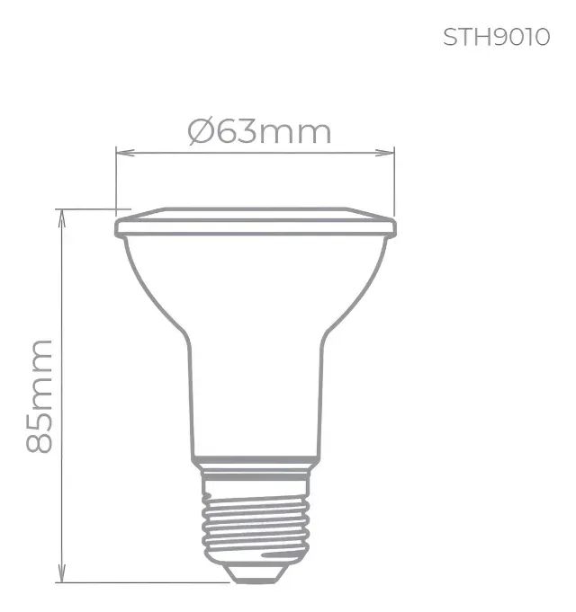 30 Lâmpadas LED Stella Par20 4,5w 3000k - Foto 4