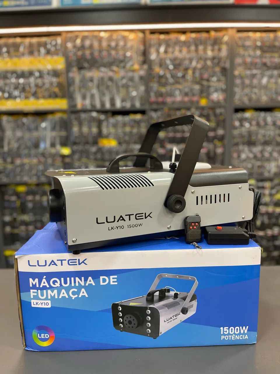 Maquina Fumaça 1500w Profissional Festas Balada Dj Voltagem - Foto 4
