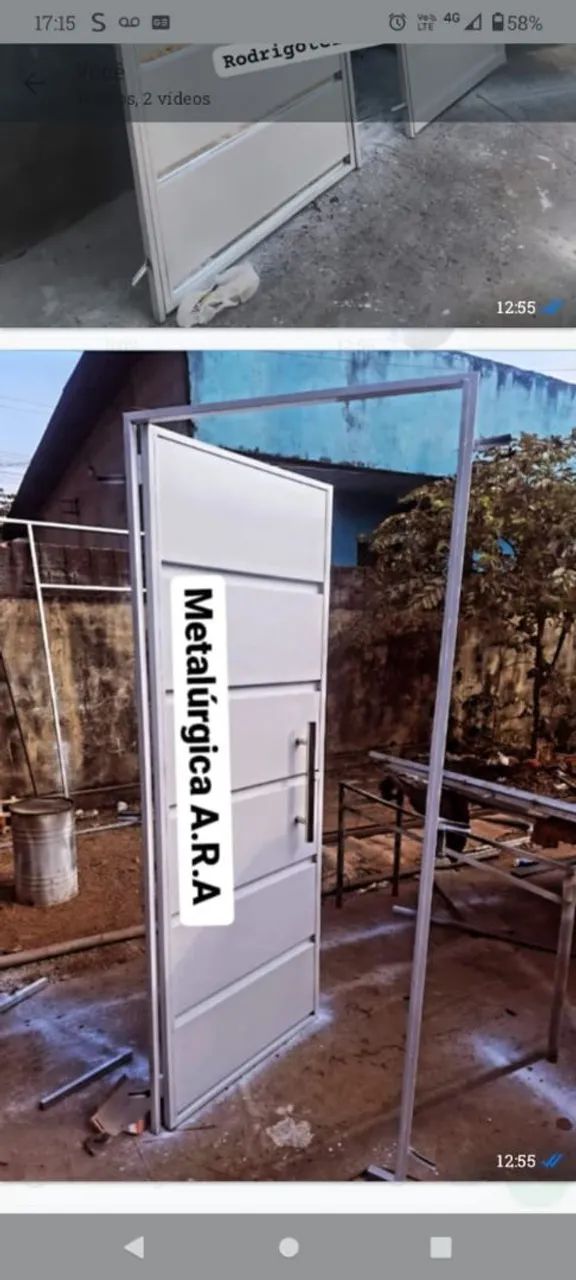 Porta portão janela proteção escada guarda-corpo estrutura metálica etc  - Foto 6