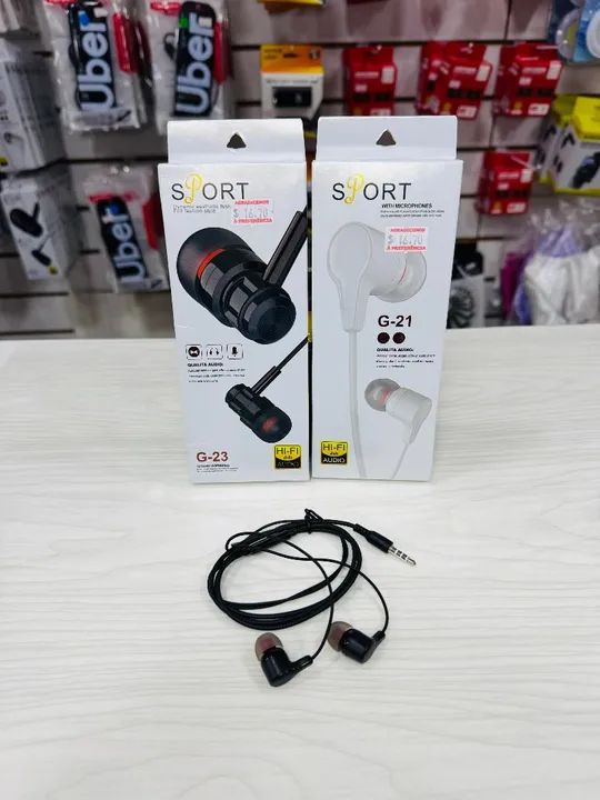 Fones de Ouvido Esportivos com Microfone - Novos - Foto 3
