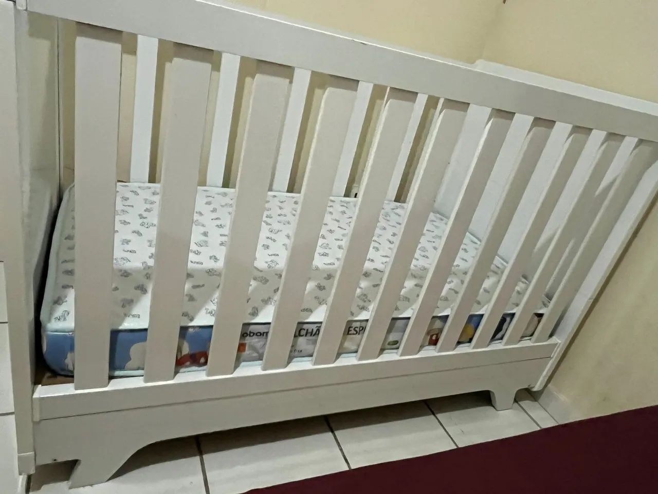 Berço + colchão - 100% MDF - Foto 2