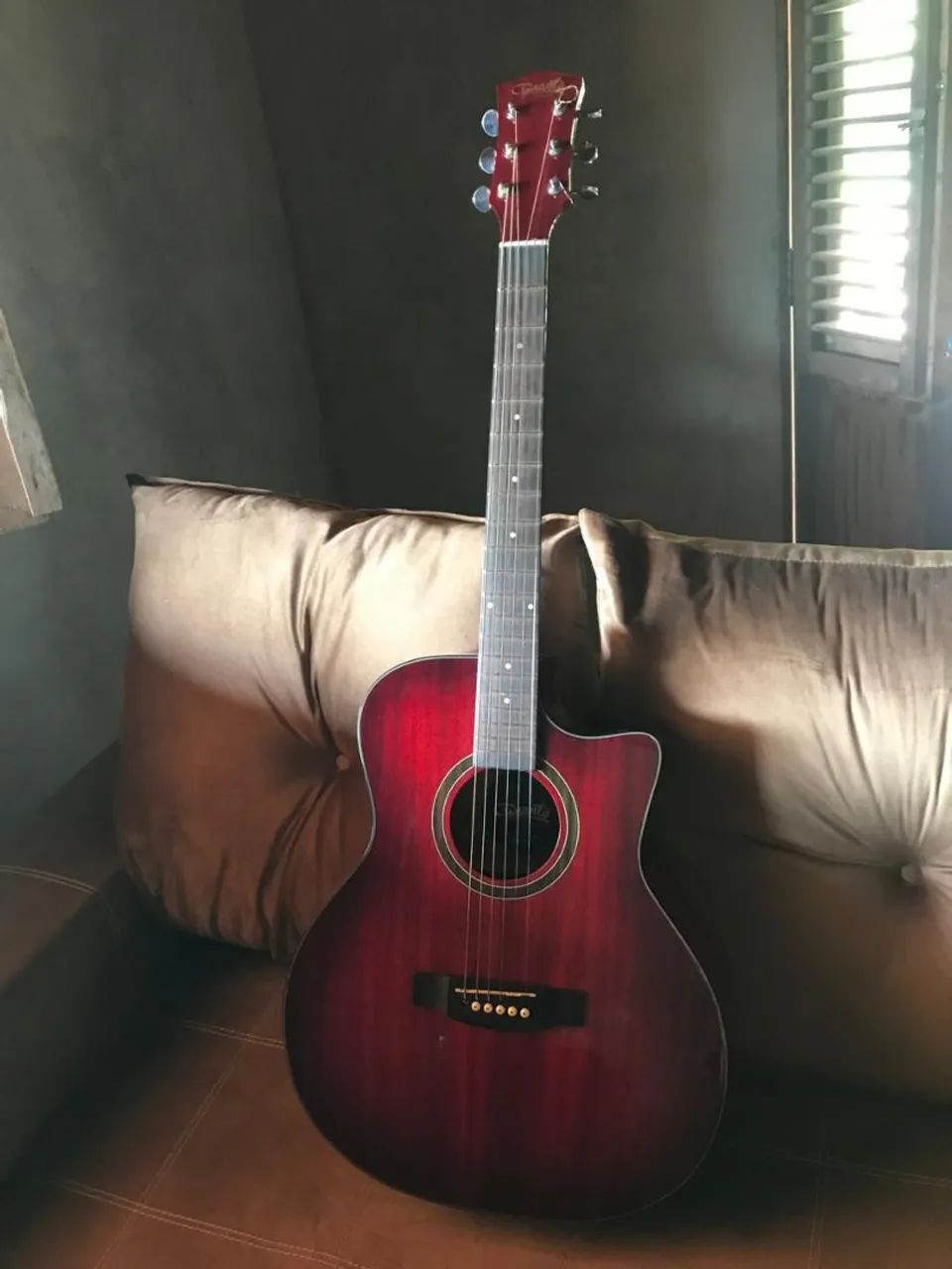 Violão Acústico Vermelho - Foto 2
