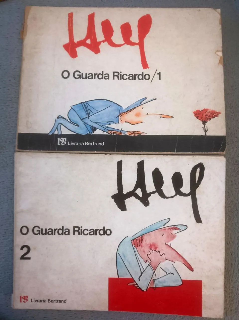 O GUARDA RICARDO COLEÇÃO COMPLETA - 2 VOLUMES (1975-76) LIVRARIA BERTRAND 