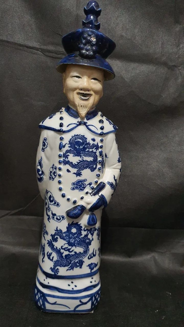 Conjunto de 3 esculturas: gerações de imperadores chineses na dinastia Qing - Foto 5