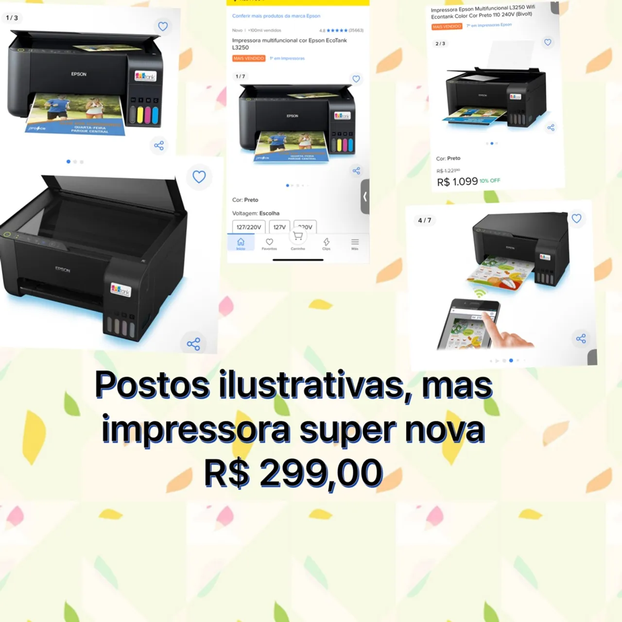 Impressora Multifuncional Super Nova - R$299,00