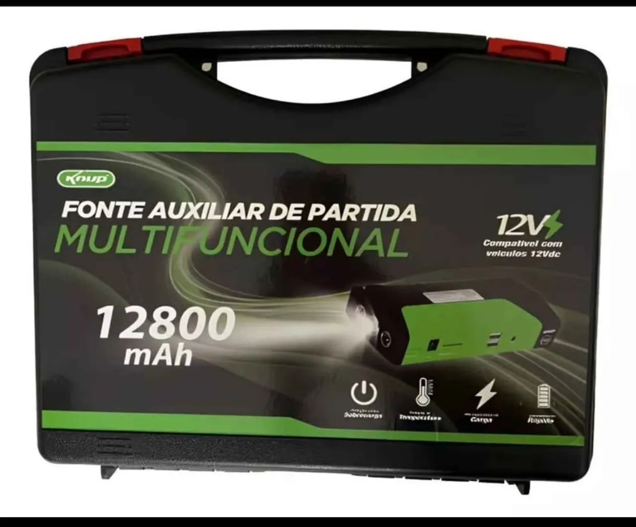 Fonte auxiliar de partida 12V 12800 mAh - Knup