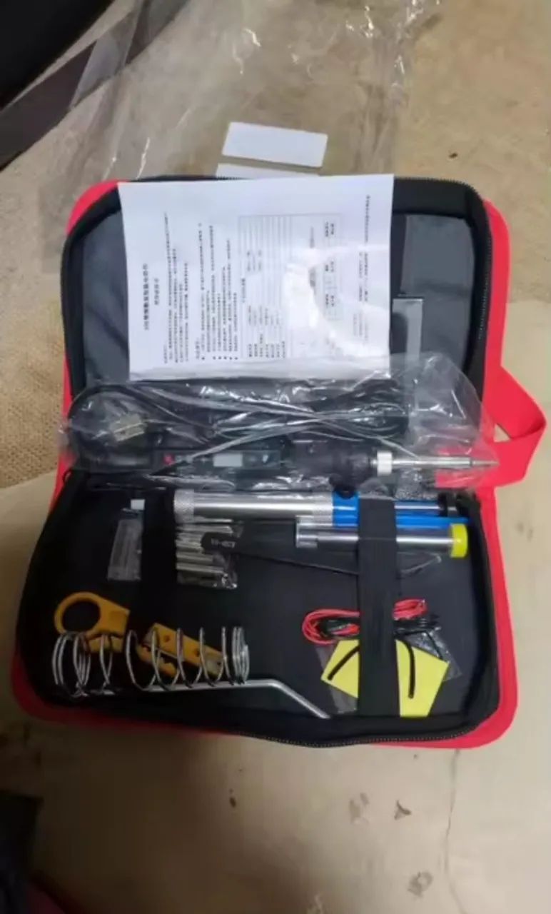 Ferro solda kit completo completo com bolsa - Foto 2