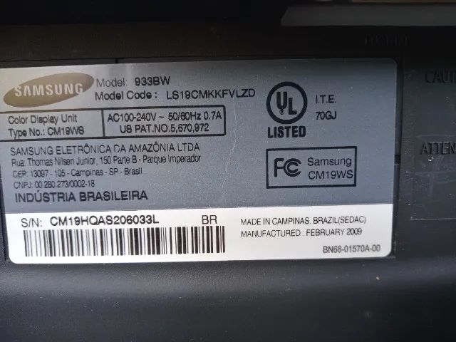Monitor Samsung SyncMaster 19 polegadas vga DVI widescreen LCD - Foto 2
