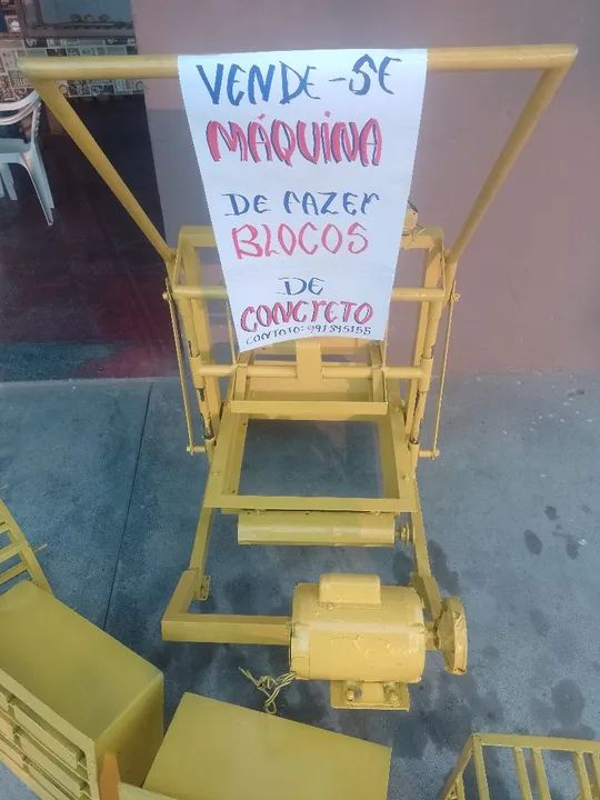 Máquina de fazer blocos de concreto  - Foto 6