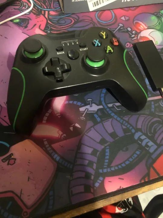 Controle gamer sem fio pc/console 