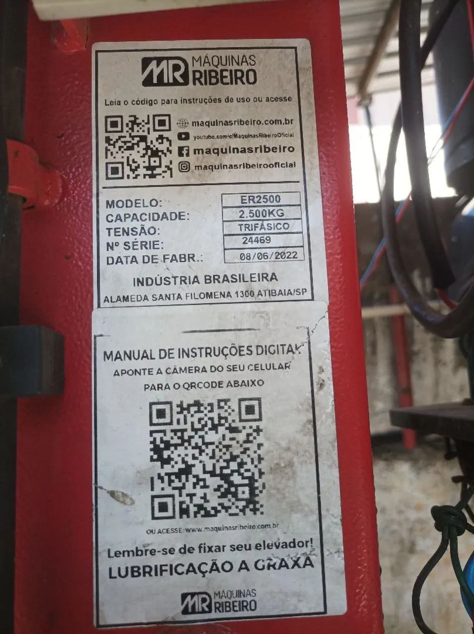 Ferramentas semi novas para mecânico Elevador de Carga 2.500kg - ER2500