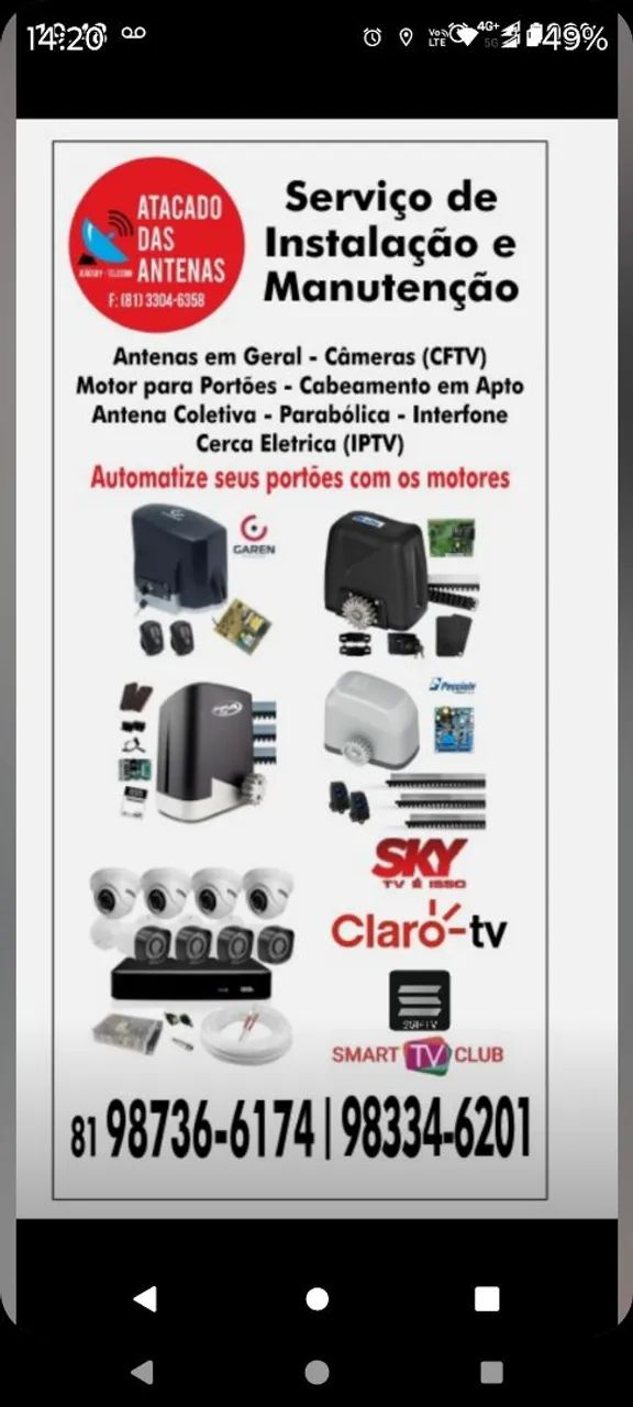 Motor para portão eletrônico - Foto 6