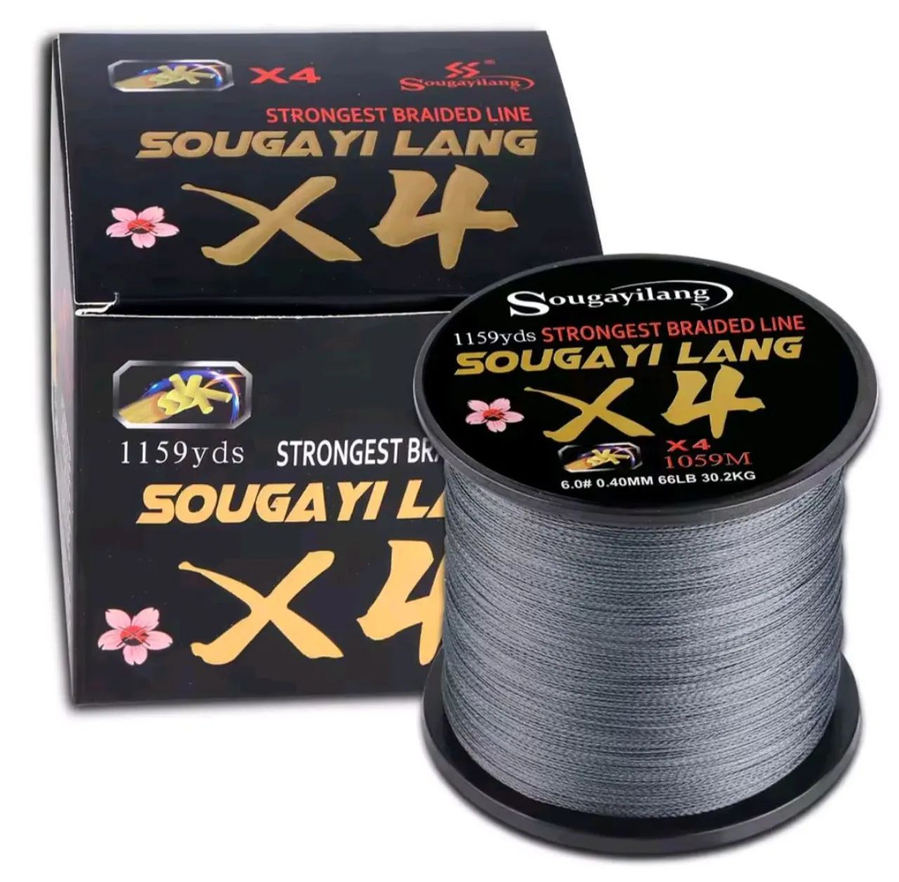 Linha de Pesca trançada Sougayilang X4 39LB 100mts