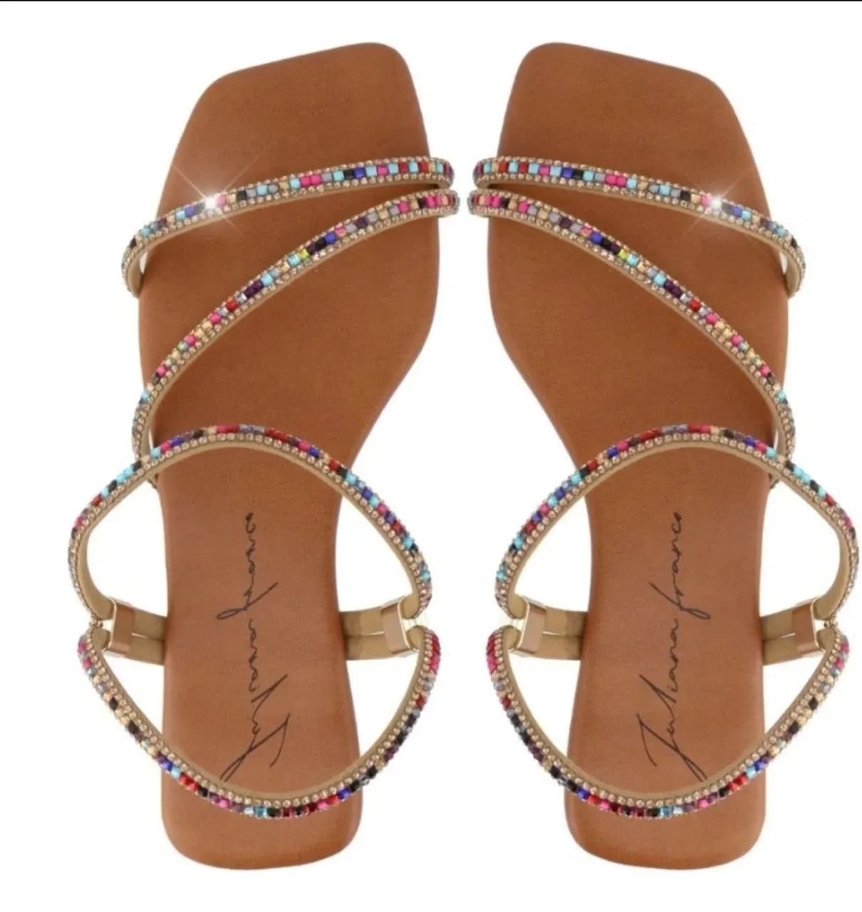 Sandália Feminina Rasteirinha Numero 43 Sandalia Tamanho Especial