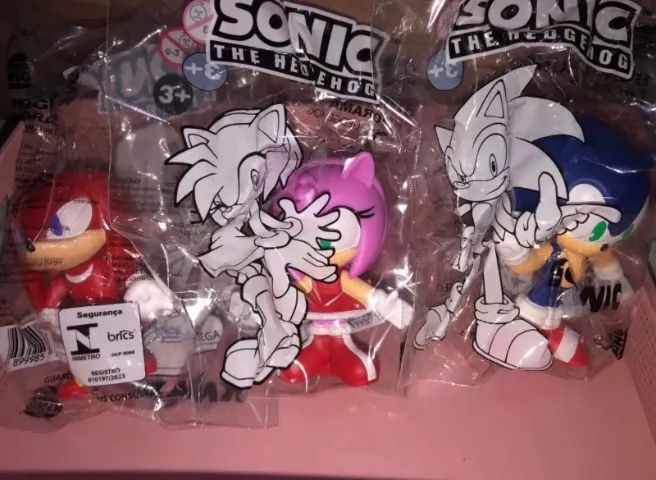 Bonecos colecionáveis sonic bk 