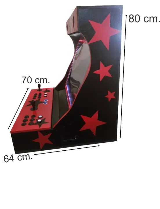 Fliperama Arcade Bartop Game Retro 32GB 20 Mil Jogos - Foto 4