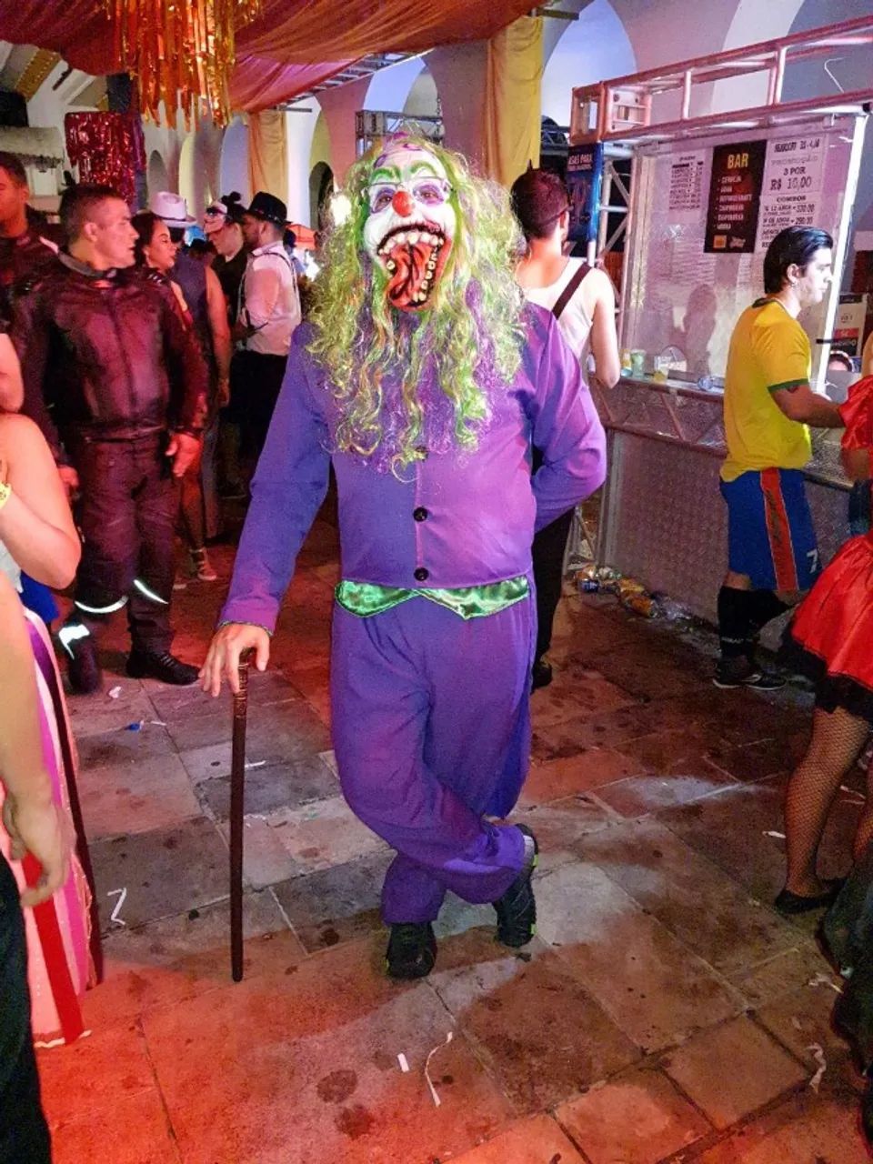 Fantasia do coringa clássica, Acompanha a máscara. - Foto 2