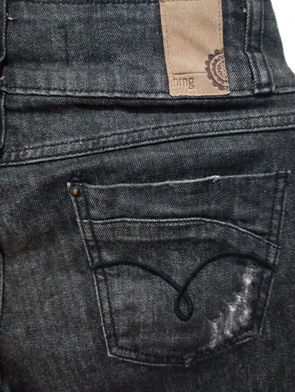 Calça Jeans Skinny Preta Destroyed - Foto 4