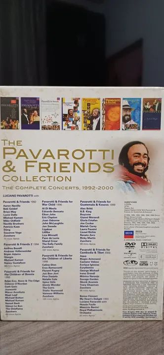 DVD'S Box Pavarotti e Friends 4 DVD'S, 1992 á 2001. - Foto 3