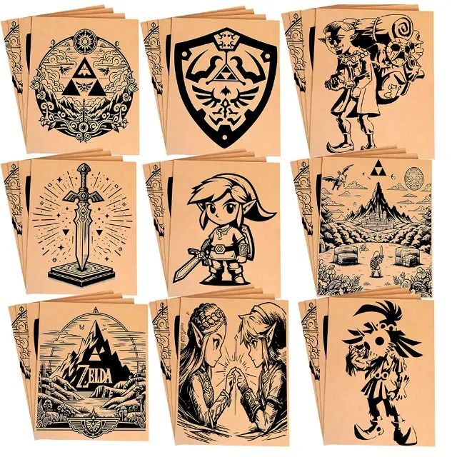 Quadro Rústico esculpida Legend of Zelda Hyrule  Gamer Retro