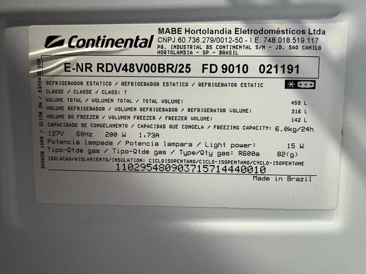 Geladeira Continental 458 litros - Foto 5