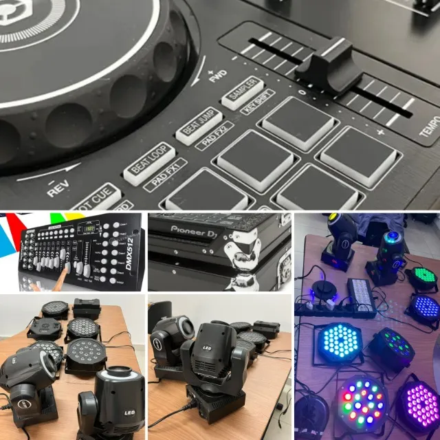 Vendo Equipamento DJ + Iluminação + Brinde (Festas, Eventos e Lojas)