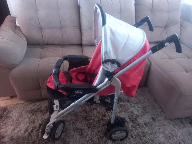 Trio Chicco / ?kit passeio? com carrinho de passeio, moisés e bebê conforto. - Foto 5