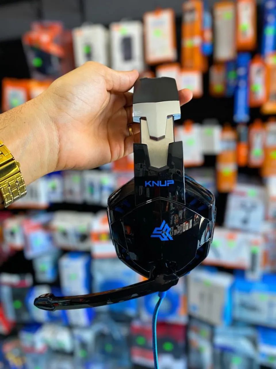 HEADSET GAMER KNUP HATHOR 455A<br>?R$ 149,99<br>. - Foto 3