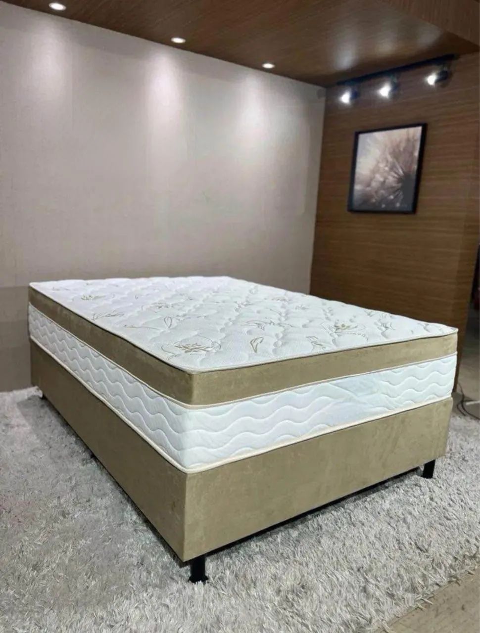 Cama casal molas ensacadas de luxo  - Foto 2