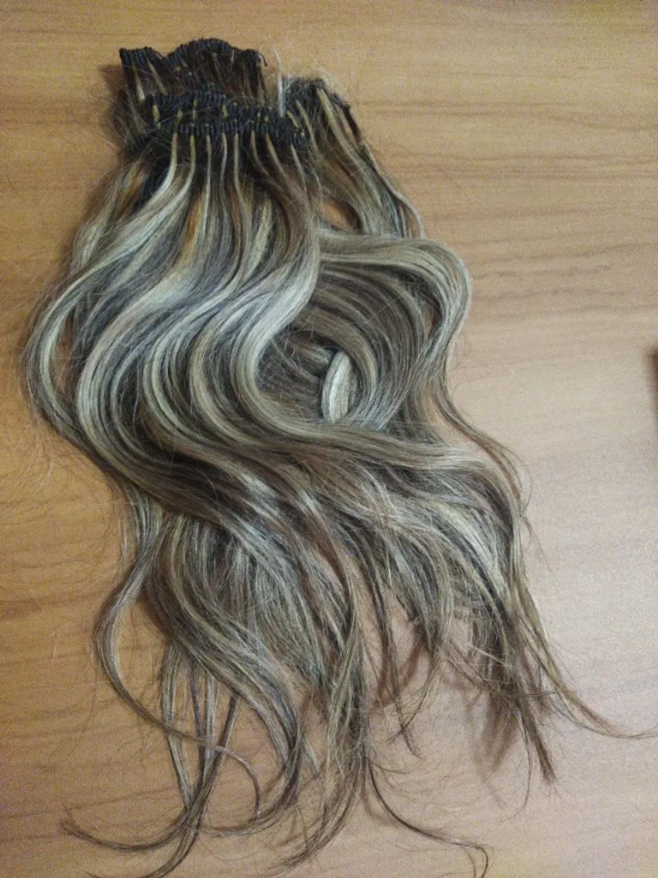 Cabelo humano, mechado, 42 cm - Foto 2