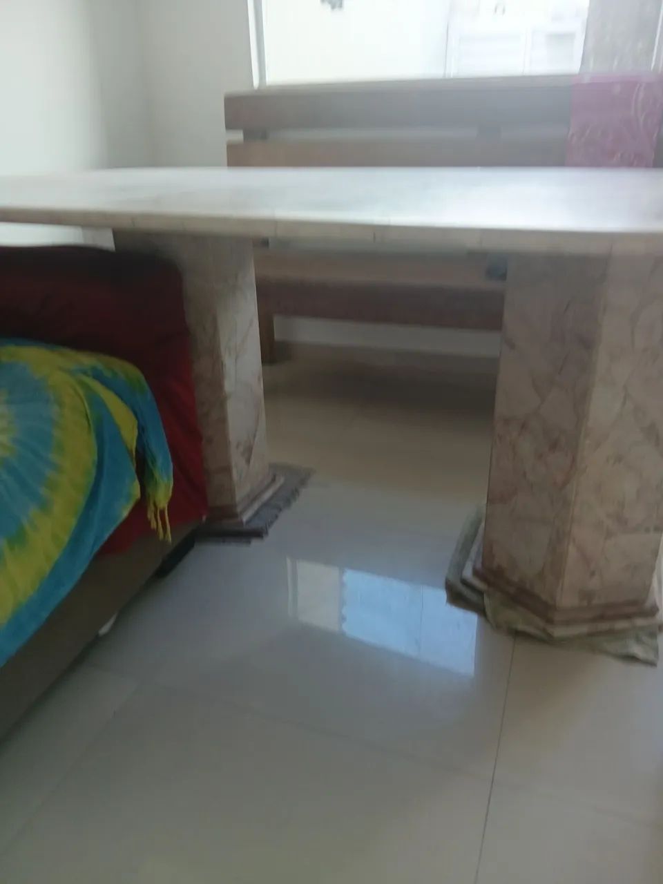 Mesa de mármore rosa - Foto 3