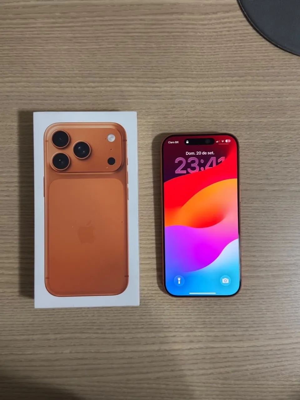 Iphone 17 pro laranja perfeito estado 