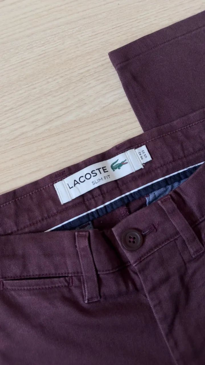 Calça Lacoste. Tamanho 40. Original - Foto 2