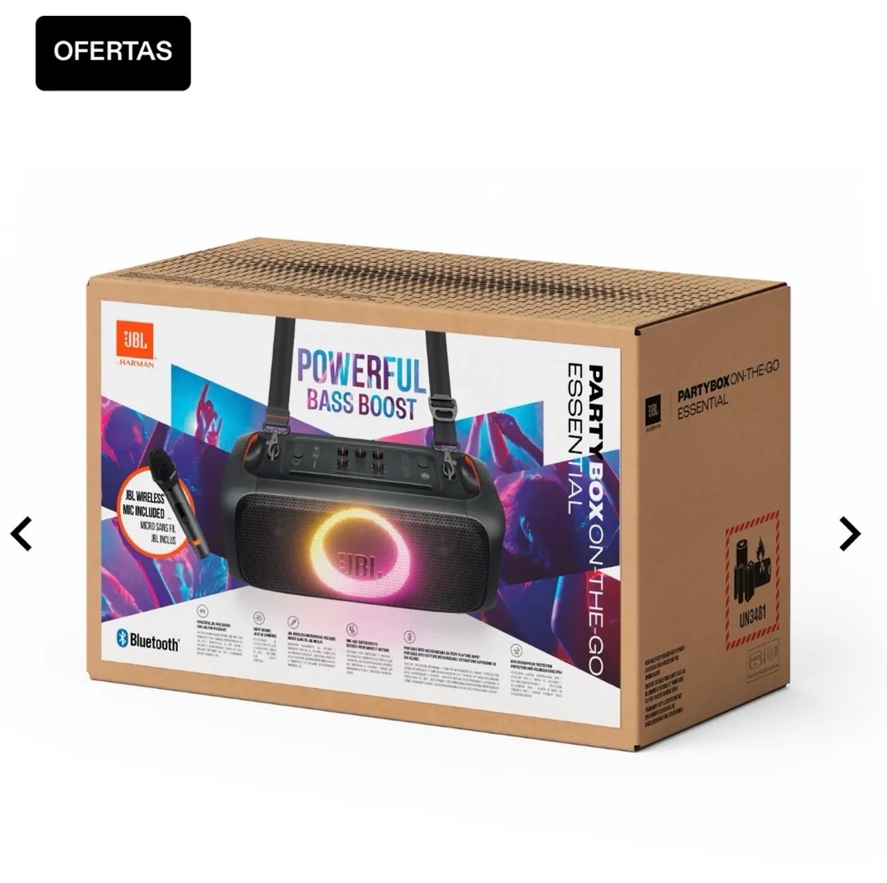 caixa jbl com microfone 