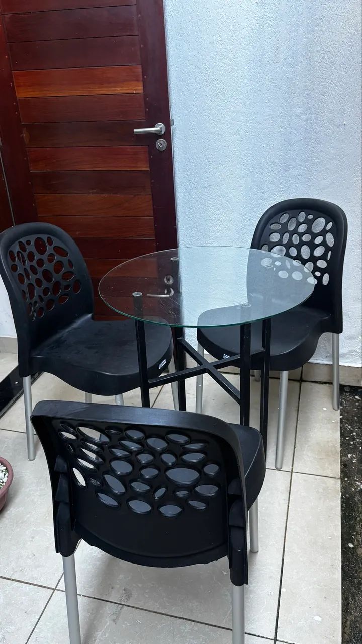 Mesa vidro + cadeiras  - Foto 2