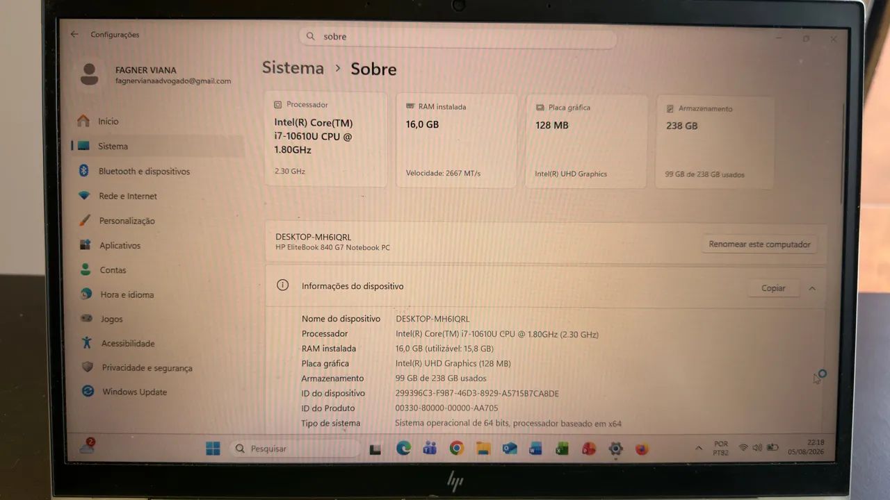 Notebook HP Elitebook - Foto 5