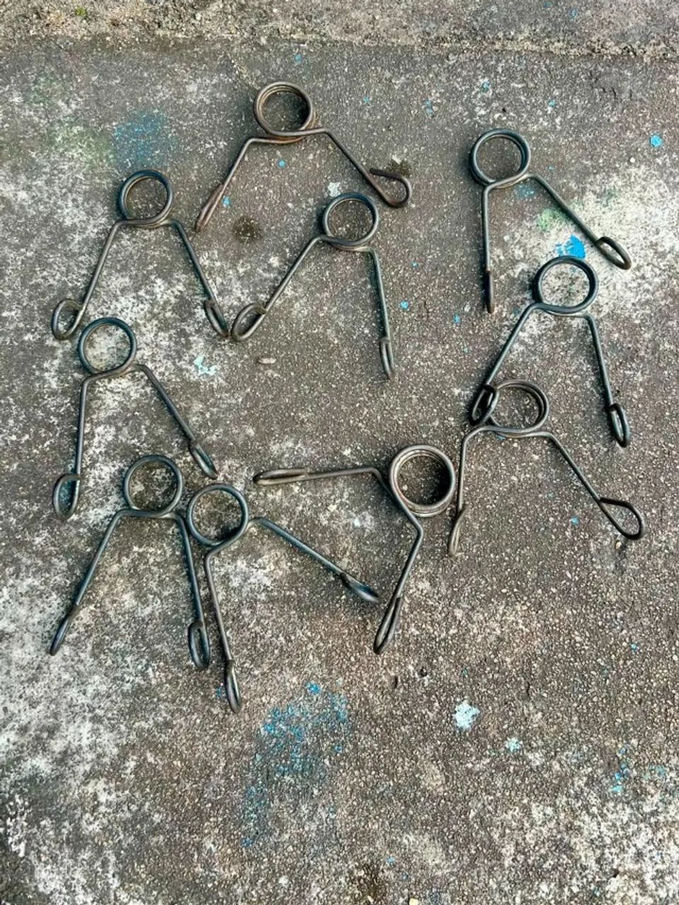 5 barras de musculação e presilhas - Foto 3