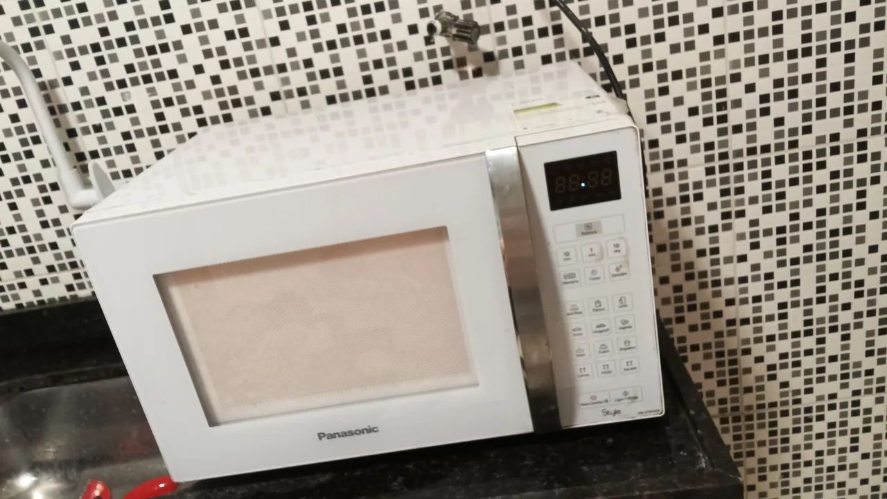 Microondas com defeito 