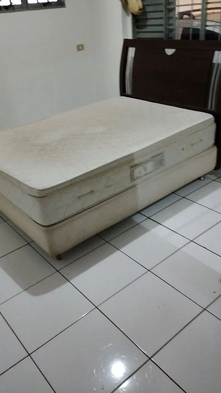 Colchão Magnético, box e cabeceira oportunidade 