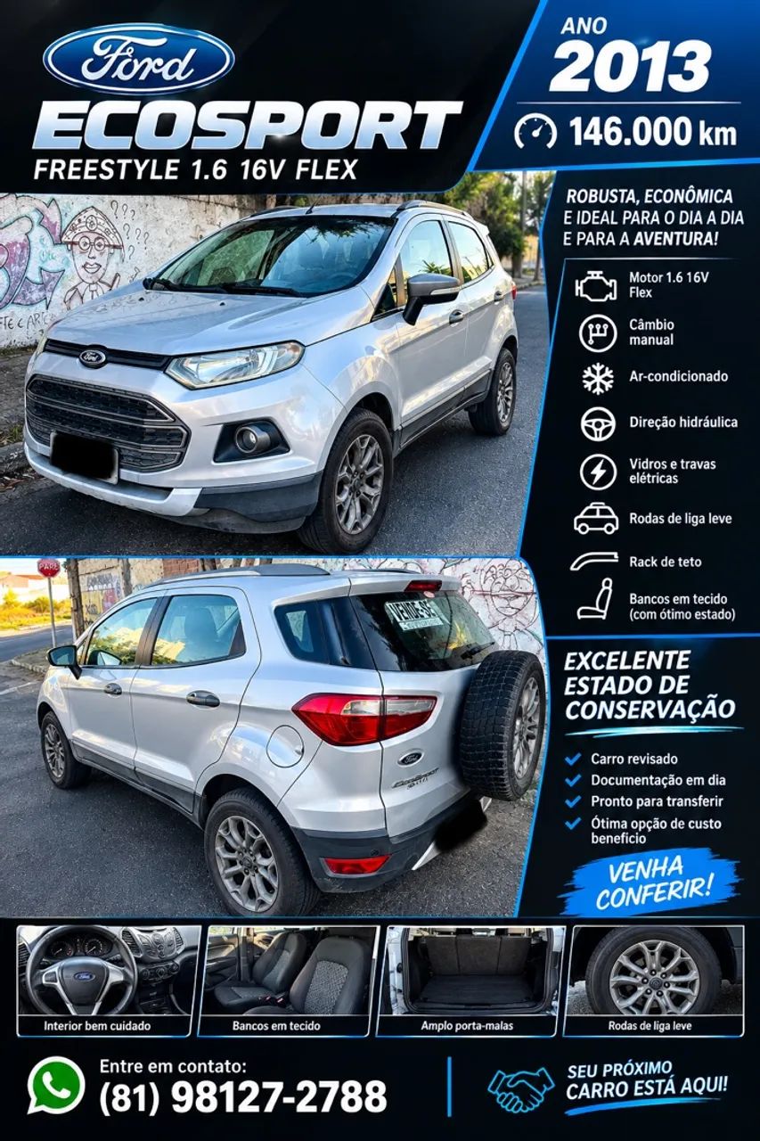 Ford Ecosport EcoSport FREESTYLE 1.6 16V Flex 5p 2013
