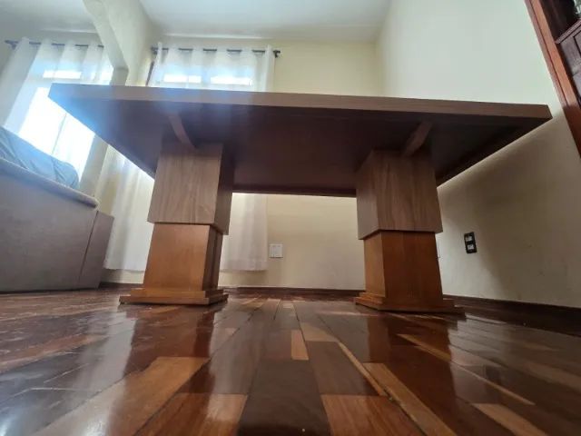 MESA DE JANTAR COM TAMPO DE VIDRO + 6 CADEIRAS ACOLCHOADAS - Foto 5